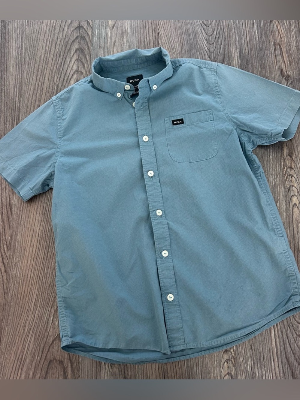RVCA boys button down shirt L